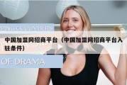 中国加盟网招商平台（中国加盟网招商平台入驻条件）