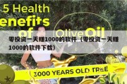 零投资一天赚1000的软件（零投资一天赚1000的软件下载）