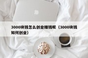3000块钱怎么创业赚钱呢（3000块钱如何创业）