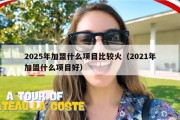 2025年加盟什么项目比较火（2021年加盟什么项目好）
