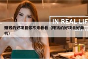 赚钱的好项目你不来看看（赚钱的好项目好商机）