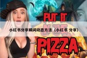 小红书分享瞬间动态方法（小红书 分享）