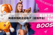 网络挣钱的正经路子（搞钱平台）