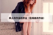 网上改作业的平台（在线修改作业）