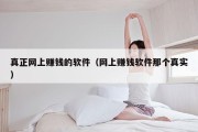 真正网上赚钱的软件（网上赚钱软件那个真实）