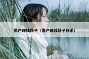 黑产赚钱路子（黑产赚钱路子联系）