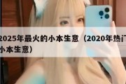 2025年最火的小本生意（2020年热门小本生意）