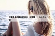 想买个小机器在家赚钱（在家买一个小机器创业）