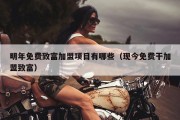 明年免费致富加盟项目有哪些（现今免费干加盟致富）
