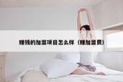 赚钱的加盟项目怎么样（赚加盟费）