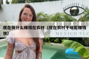 现在做什么赚钱在农村（现在农村干啥能赚钱快）