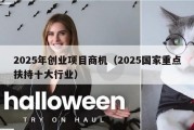 2025年创业项目商机（2025国家重点扶持十大行业）