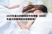 2025年最火的赚钱软件有哪些（2025年最火的赚钱软件有哪些呢）