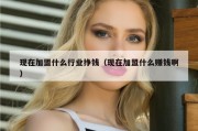 现在加盟什么行业挣钱（现在加盟什么赚钱啊）