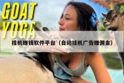 挂机赚钱软件平台（自动挂机广告赚佣金）
