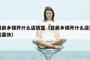 目前乡镇开什么店致富（目前乡镇开什么店致富最快）