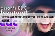 适合零成本赚钱的副业是什么（有什么零成本的副业）