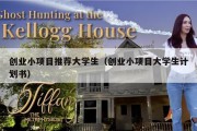 创业小项目推荐大学生（创业小项目大学生计划书）