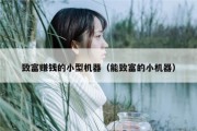 致富赚钱的小型机器（能致富的小机器）