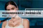 现在最新赚钱项目是什么（现在赚钱最火的是什么）