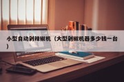 小型自动剁辣椒机（大型剁椒机器多少钱一台）