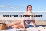 淘宝客推广软件（淘宝客推广网站有哪些）
