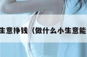 干啥小生意挣钱（做什么小生意能挣到钱）