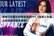 未来三年最火的创业项目PPT（未来三年最火的创业项目有哪些）