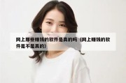 网上那些赚钱的软件是真的吗（网上赚钱的软件是不是真的）