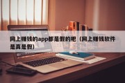 网上赚钱的app都是假的吧（网上赚钱软件是真是假）