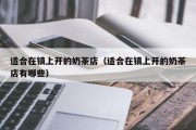 适合在镇上开的奶茶店（适合在镇上开的奶茶店有哪些）