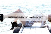 不愁销路的家庭加工厂（在家小加工厂）