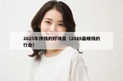 2025年挣钱的好项目（2025最赚钱的行业）