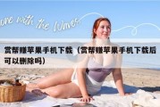 赏帮赚苹果手机下载（赏帮赚苹果手机下载后可以删除吗）