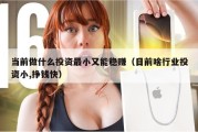 当前做什么投资最小又能稳赚（目前啥行业投资小,挣钱快）