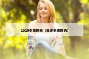 2025免费聊天（真正免费聊天）