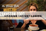 30万左右加盟（30万加盟什么店最赚钱）