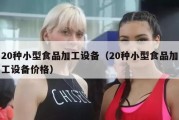 20种小型食品加工设备（20种小型食品加工设备价格）