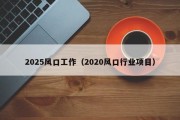 2025风口工作（2020风口行业项目）