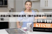 野路子偏门赚钱犯法吗（做什么野路子行业赚钱）