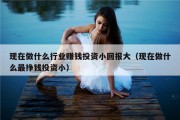 现在做什么行业赚钱投资小回报大（现在做什么最挣钱投资小）