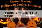 未来赚钱的十大行业2025年（未来10大赚钱行业）