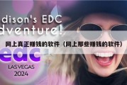 网上真正赚钱的软件（网上那些赚钱的软件）