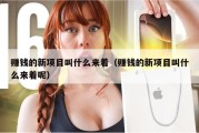 赚钱的新项目叫什么来着（赚钱的新项目叫什么来着呢）