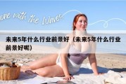未来5年什么行业前景好（未来5年什么行业前景好呢）
