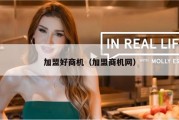 加盟好商机（加盟商机网）
