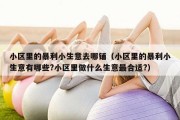 小区里的暴利小生意去哪铺（小区里的暴利小生意有哪些?小区里做什么生意最合适?）